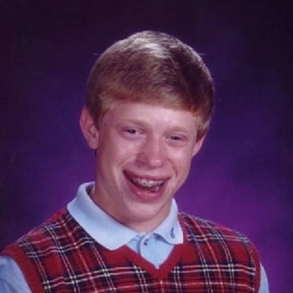 Bad Luck Brian blank meme template