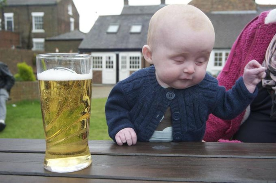 Drunk Baby blank meme template