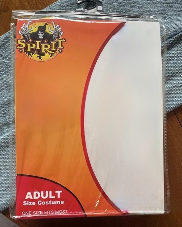 Fake Spirit Halloween Costume blank meme template