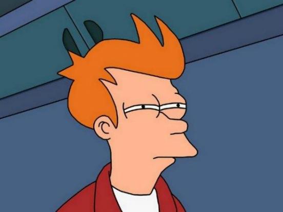 Futurama Fry blank meme template
